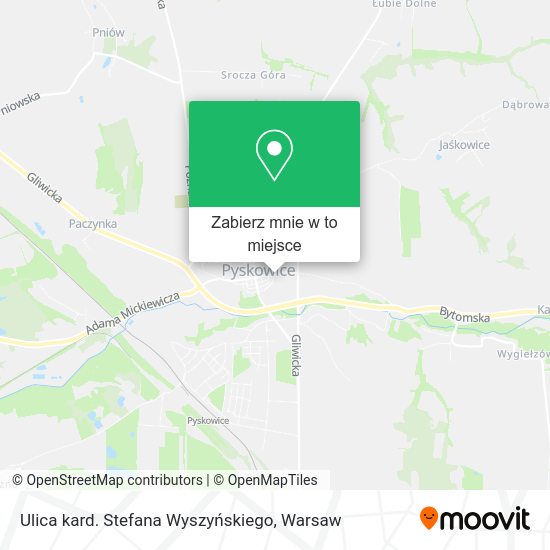 Mapa Ulica kard. Stefana Wyszyńskiego