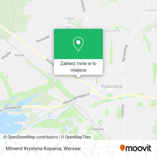 Mapa Milvend Krystyna Kopania