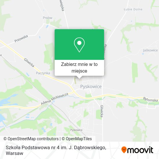 Mapa Szkoła Podstawowa nr 4 im. J. Dąbrowskiego