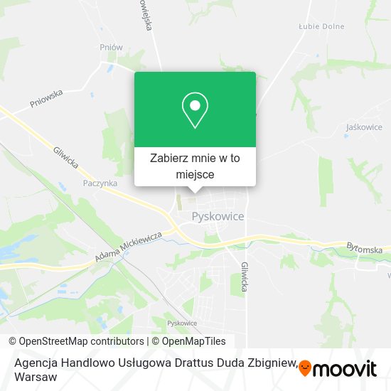 Mapa Agencja Handlowo Usługowa Drattus Duda Zbigniew