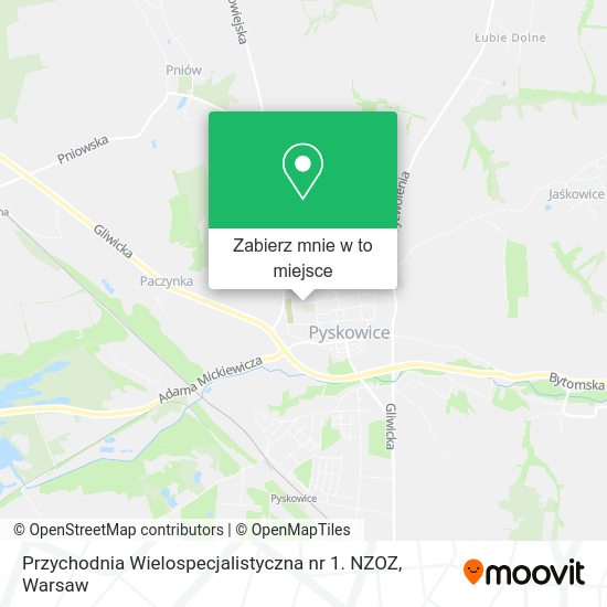 Mapa Przychodnia Wielospecjalistyczna nr 1. NZOZ