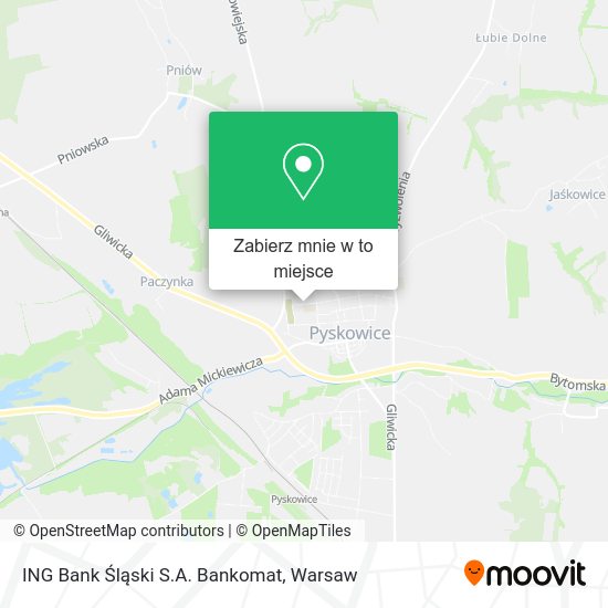 Mapa ING Bank Śląski S.A. Bankomat