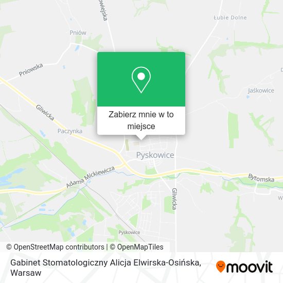 Mapa Gabinet Stomatologiczny Alicja Elwirska-Osińska