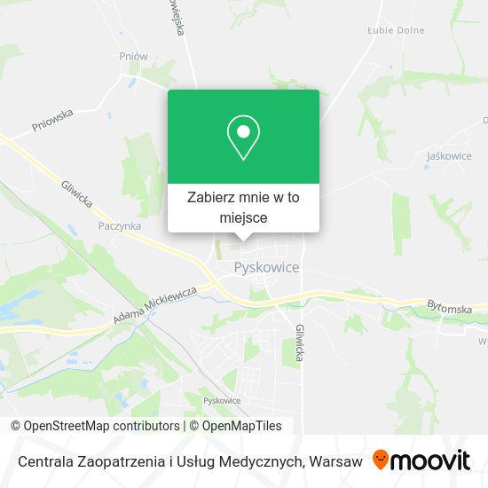 Mapa Centrala Zaopatrzenia i Usług Medycznych