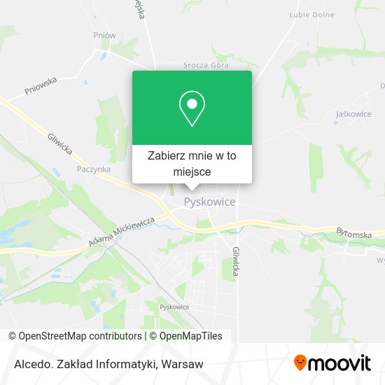 Mapa Alcedo. Zakład Informatyki