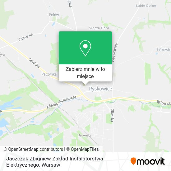 Mapa Jaszczak Zbigniew Zakład Instalatorstwa Elektrycznego