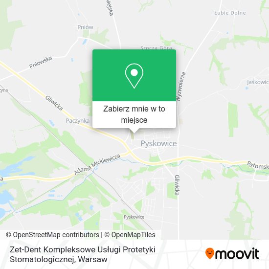 Mapa Zet-Dent Kompleksowe Usługi Protetyki Stomatologicznej