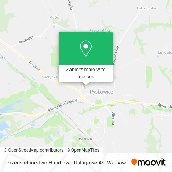 Mapa Przedsiebiorstwo Handlowo Uslugowe As