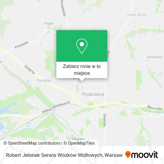 Mapa Robert Jelonek Serwis Wózków Widłowych