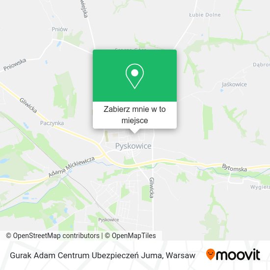 Mapa Gurak Adam Centrum Ubezpieczeń Juma