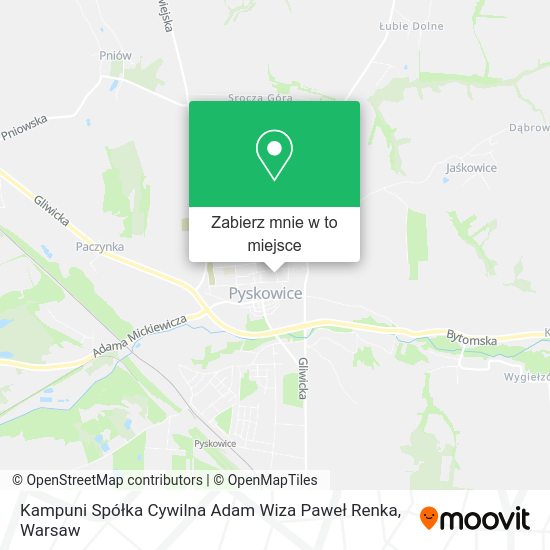 Mapa Kampuni Spółka Cywilna Adam Wiza Paweł Renka