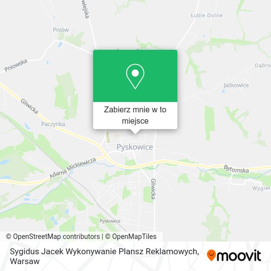 Mapa Sygidus Jacek Wykonywanie Plansz Reklamowych