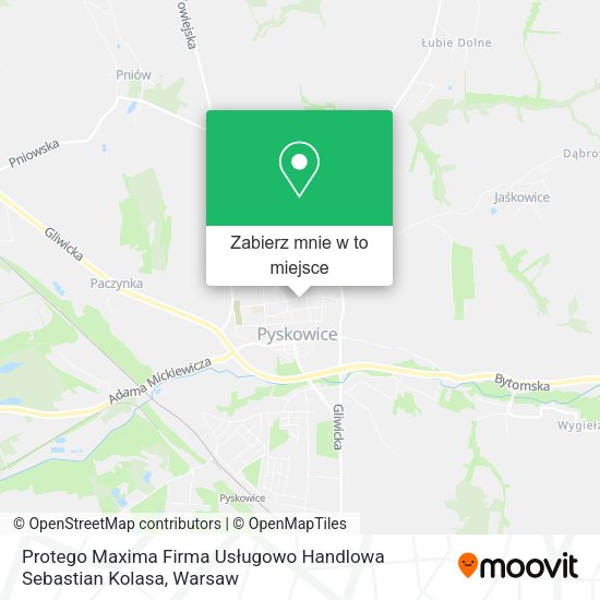 Mapa Protego Maxima Firma Usługowo Handlowa Sebastian Kolasa