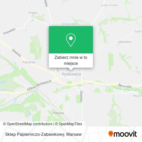 Mapa Sklep Papierniczo-Zabawkowy