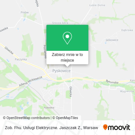 Mapa Zob. Fhu. Usługi Elektryczne. Jaszczak Z.