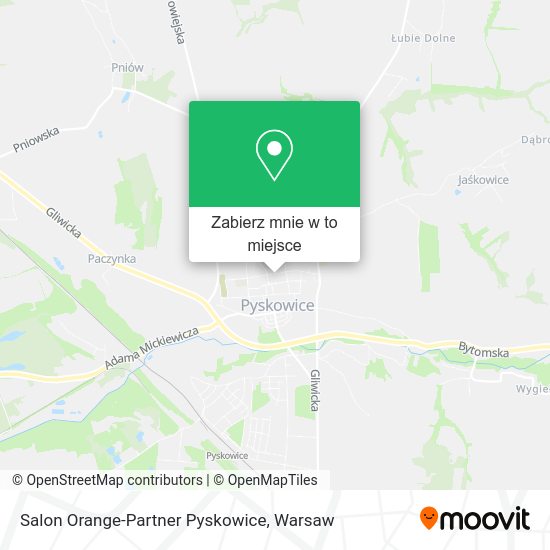 Mapa Salon Orange-Partner Pyskowice