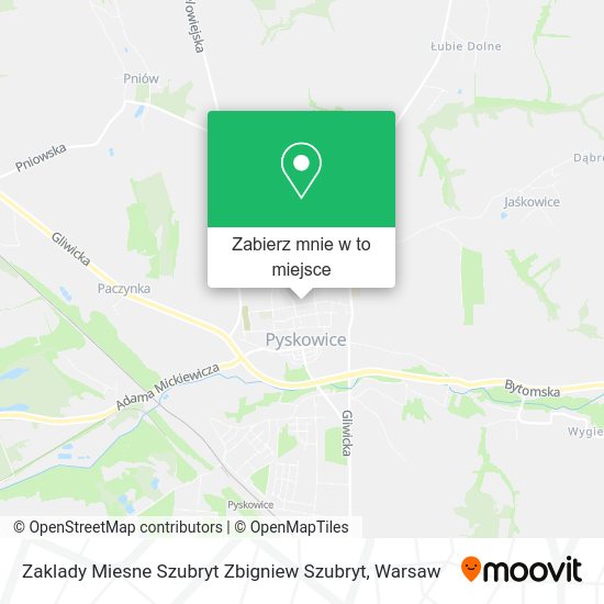 Mapa Zaklady Miesne Szubryt Zbigniew Szubryt