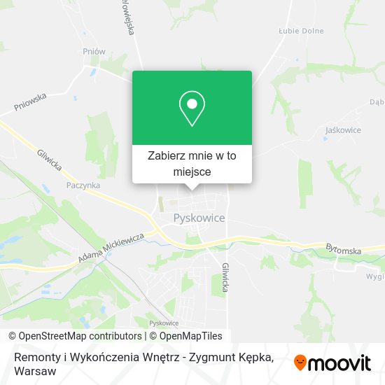 Mapa Remonty i Wykończenia Wnętrz - Zygmunt Kępka