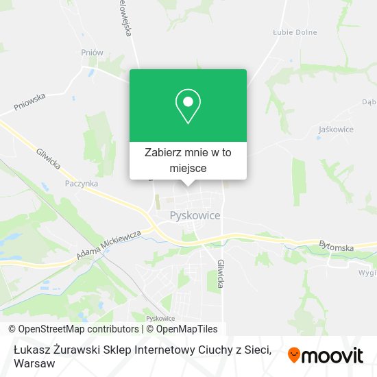 Mapa Łukasz Żurawski Sklep Internetowy Ciuchy z Sieci