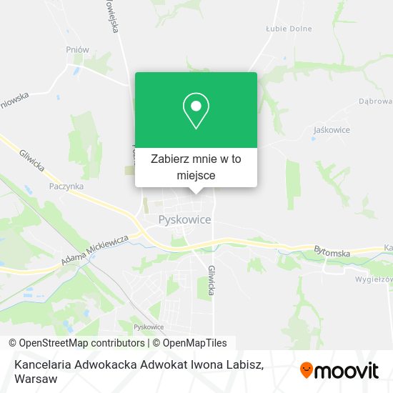 Mapa Kancelaria Adwokacka Adwokat Iwona Labisz