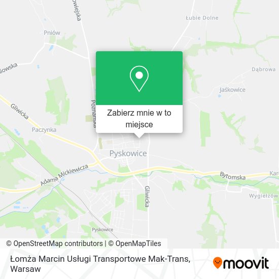 Mapa Łomża Marcin Usługi Transportowe Mak-Trans