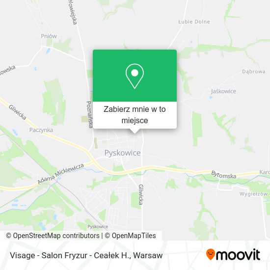 Mapa Visage - Salon Fryzur - Ceałek H.