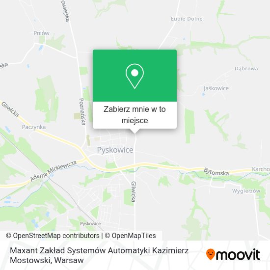 Mapa Maxant Zakład Systemów Automatyki Kazimierz Mostowski