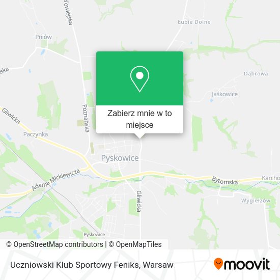 Mapa Uczniowski Klub Sportowy Feniks