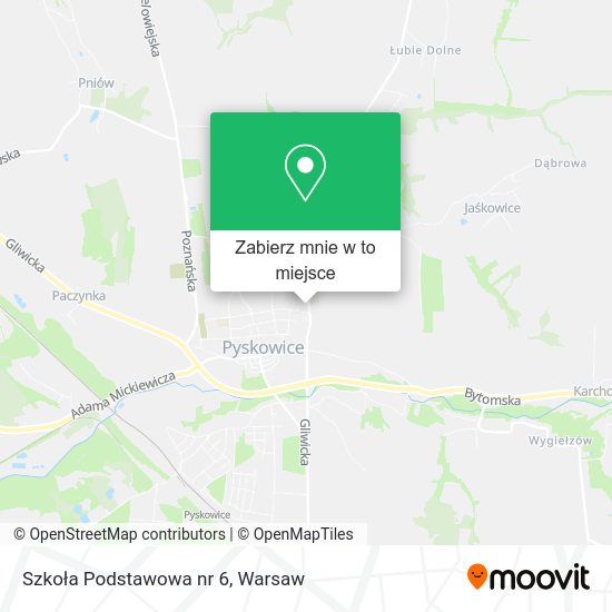 Mapa Szkoła Podstawowa nr 6