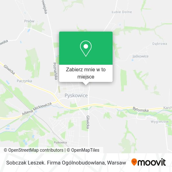 Mapa Sobczak Leszek. Firma Ogólnobudowlana