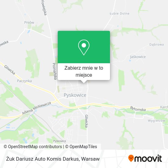 Mapa Żuk Dariusz Auto Komis Darkus