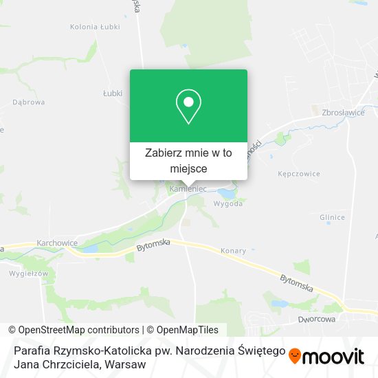 Mapa Parafia Rzymsko-Katolicka pw. Narodzenia Świętego Jana Chrzciciela