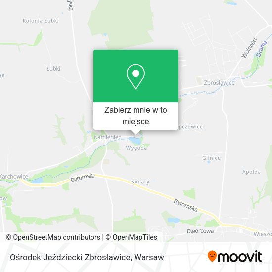 Mapa Ośrodek Jeździecki Zbrosławice