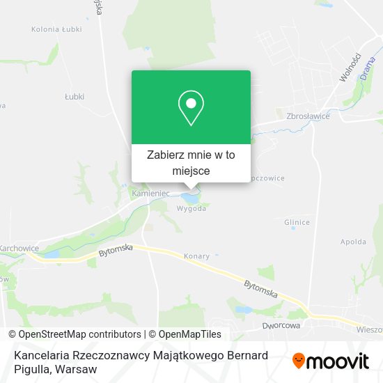 Mapa Kancelaria Rzeczoznawcy Majątkowego Bernard Pigulla