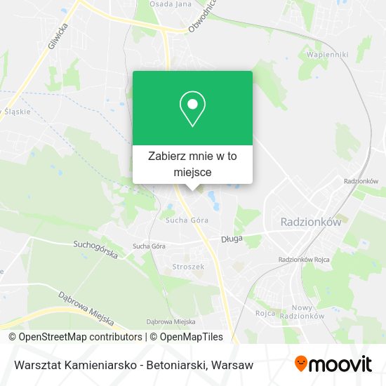 Mapa Warsztat Kamieniarsko - Betoniarski