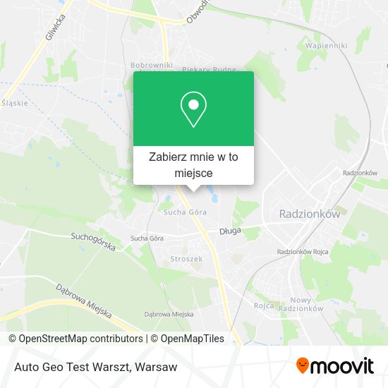 Mapa Auto Geo Test Warszt