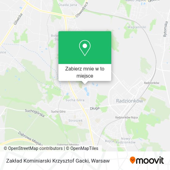 Mapa Zakład Kominiarski Krzysztof Gacki