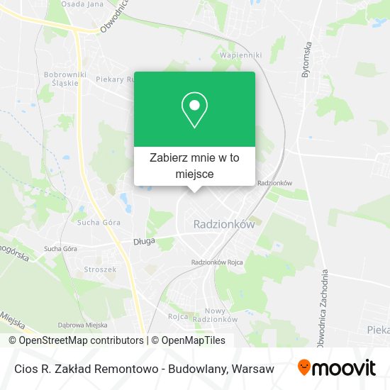 Mapa Cios R. Zakład Remontowo - Budowlany
