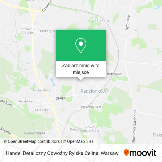 Mapa Handel Detaliczny Obwoźny Rylska Celina