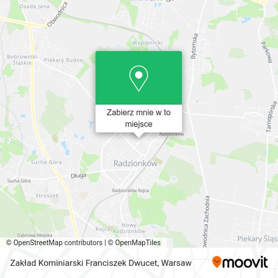 Mapa Zakład Kominiarski Franciszek Dwucet