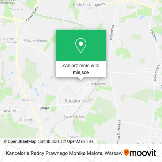 Mapa Kancelaria Radcy Prawnego Monika Małota