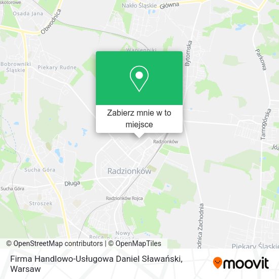 Mapa Firma Handlowo-Usługowa Daniel Sławański