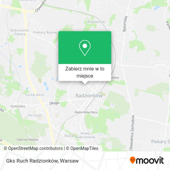 Mapa Gks Ruch Radzionków