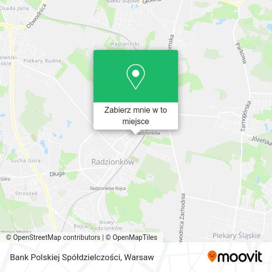 Mapa Bank Polskiej Spółdzielczości