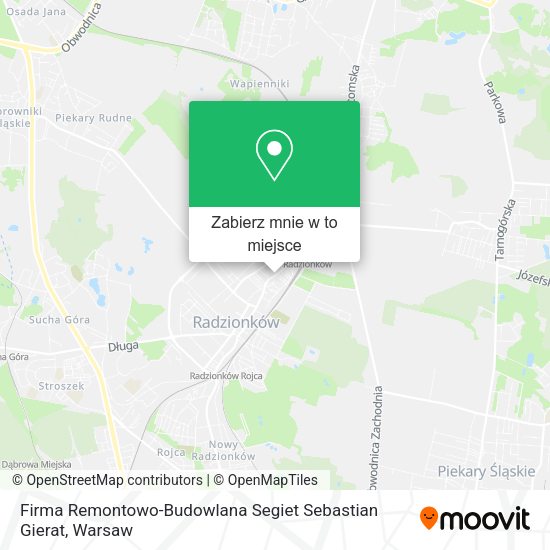 Mapa Firma Remontowo-Budowlana Segiet Sebastian Gierat