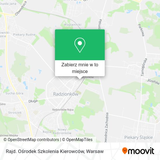 Mapa Rajd. Ośrodek Szkolenia Kierowców