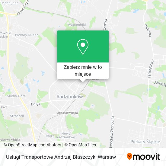 Mapa Uslugi Transportowe Andrzej Blaszczyk