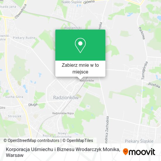 Mapa Korporacja Uśmiechu i Biznesu Wrodarczyk Monika