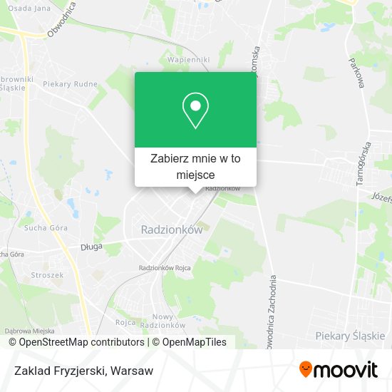 Mapa Zaklad Fryzjerski