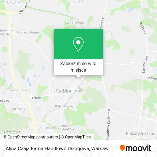 Mapa Alina Czaja Firma Handlowo Usługowa